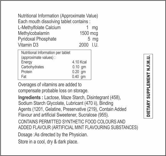 L-methylfolate Calcium With Vitamin D3 Tablet