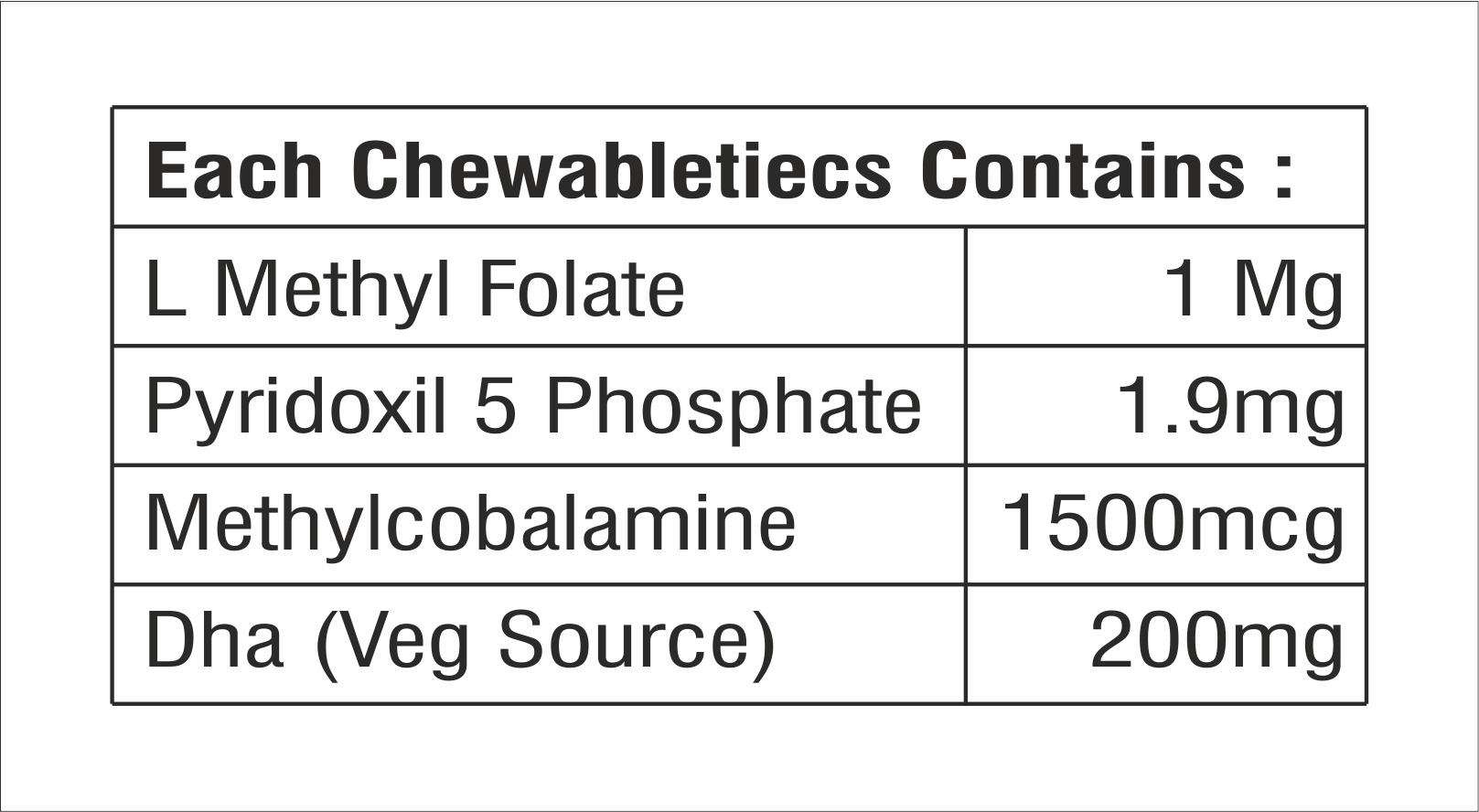 L-methylfolate With Dha Tablet