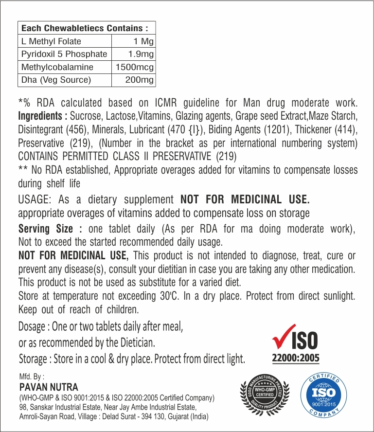 L-methylfolate With Dha Tablet
