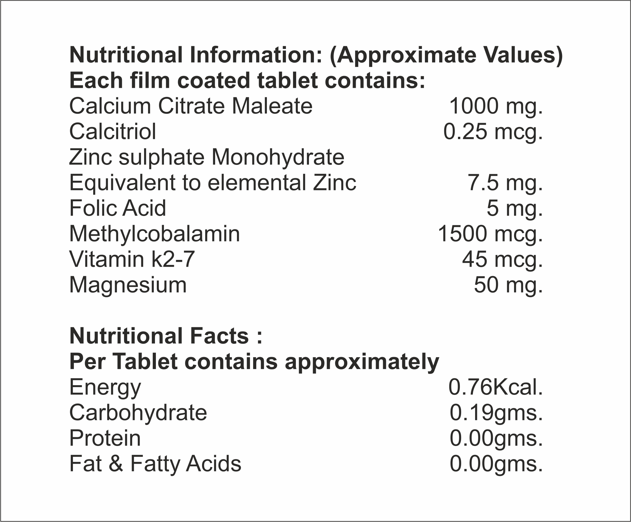 Calcitriol With Magnesium Tablet