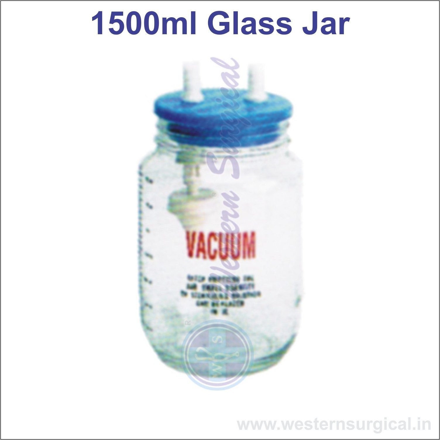 1500ml Glass Jar - Material: Plastic