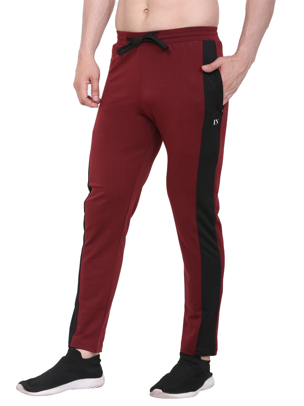 Lexon Lycra Stretchable Regular Fit Stripe Joggers Track Pant For Men