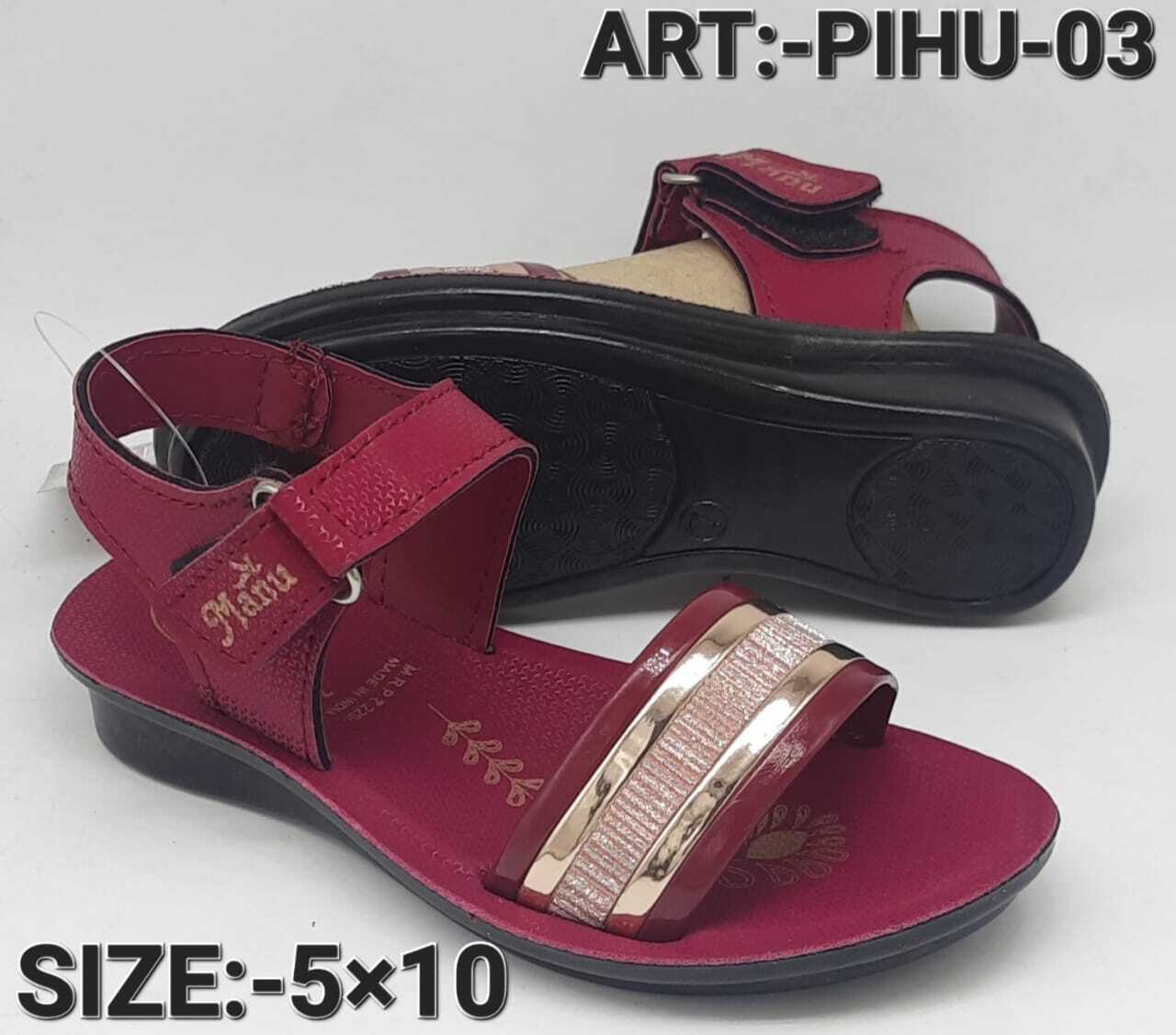 Pihu Kids Sandals - Heel Size: Flat