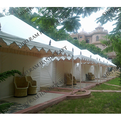 White Swiss Cottage Tent - High-quality Polyester Customized Size & Color Double-layered Design Elegant Plain Style For Outdoor Use