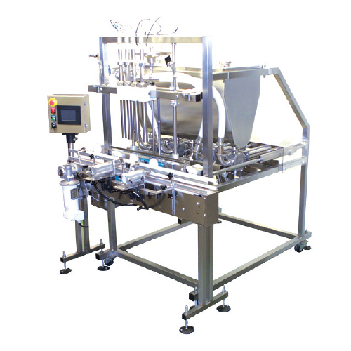 Liquid Viscous Liquid Servo Piston Filler Machine - Color: Silver