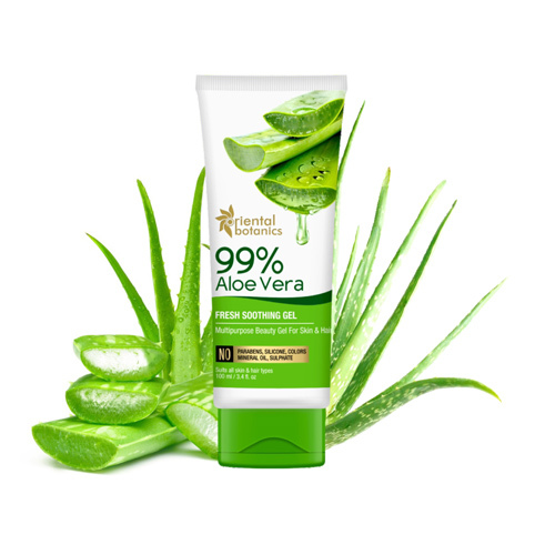 Aloe Vera Gel Moisturiser - 99% Pure Liquid Formula | Suitable for All Skin Types, Easy to Use, Refreshing Green Color