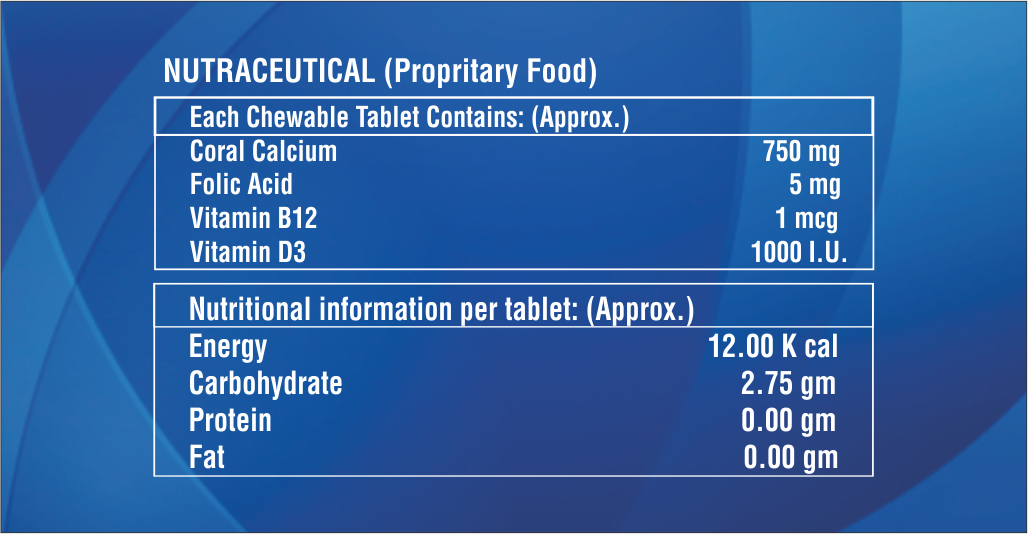 Coral Calcium With Vitamin B12 And Folic Acid Tablet