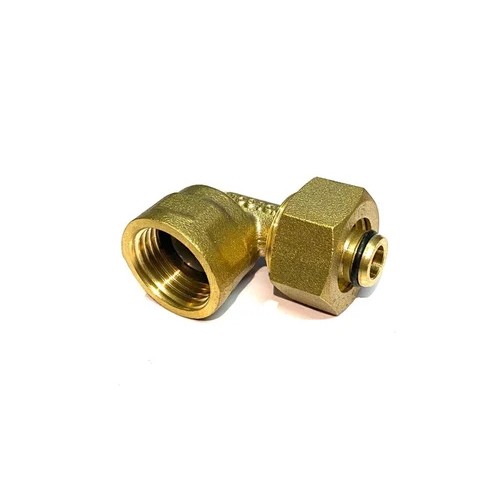 1216 Jdl Gold Brass Female Elbow - Brass Material, Golden Color | High Quality Standard, Warranty Included