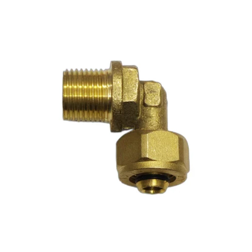 1014 Jdl Gold Brass Male Elbow - Brass Material, Available in Various Sizes, Elegant Golden Color | High Quality, Warranty Included