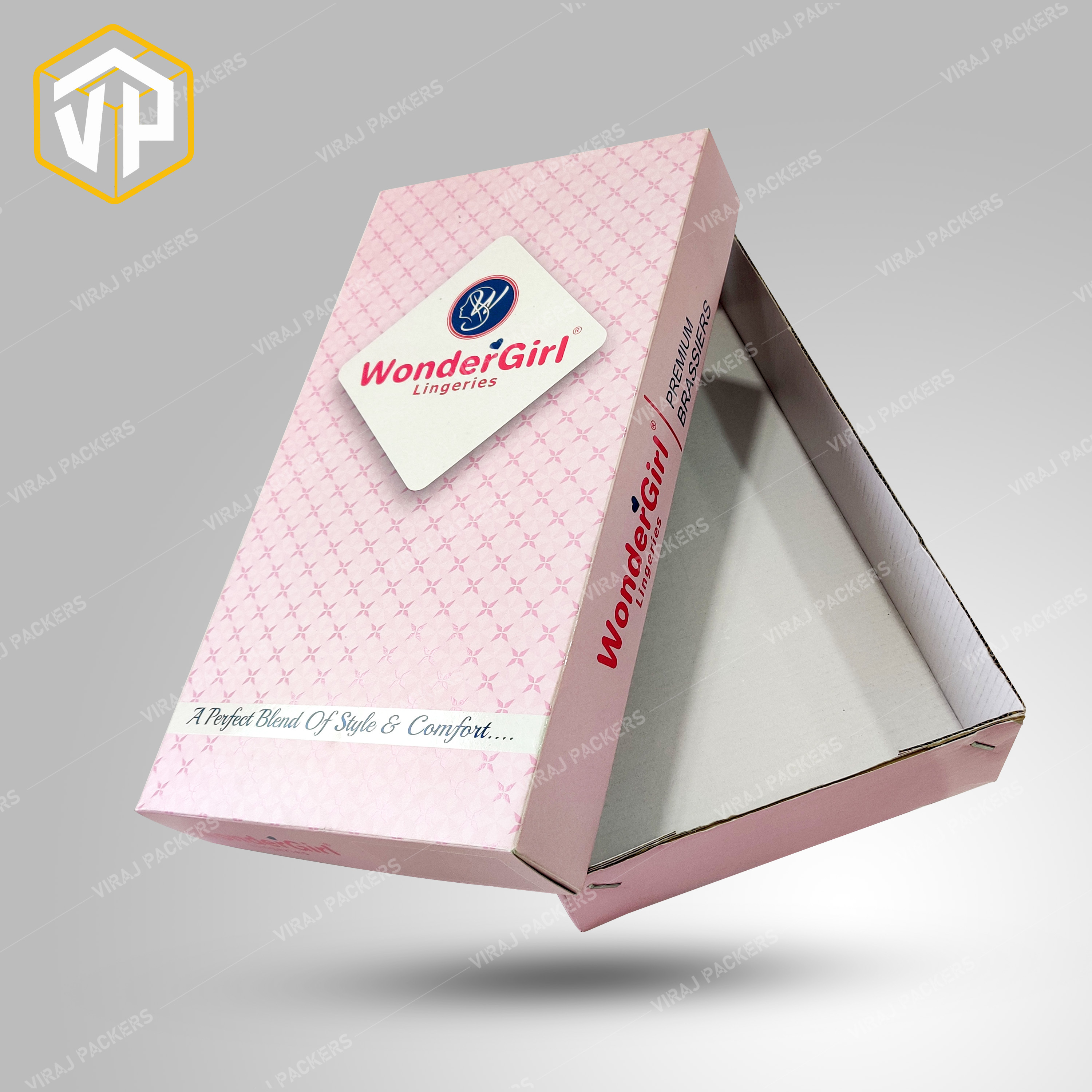 Garment Packaging Box Top Bottom / Shirts Packaging Box - Paper Customized Size Matte Lamination Uv Offset Printing Rectangular Shape Uv Coating