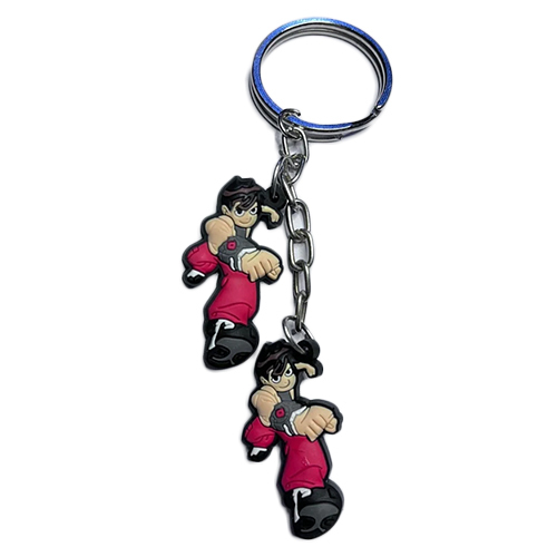 Ben Ten Promotional Silicone Rubber Key Chain - Silicone Rubber, 4 Inches, Red, Keychain for Hanging Keys | Artificial Style, Indian Theme, Metal Accents