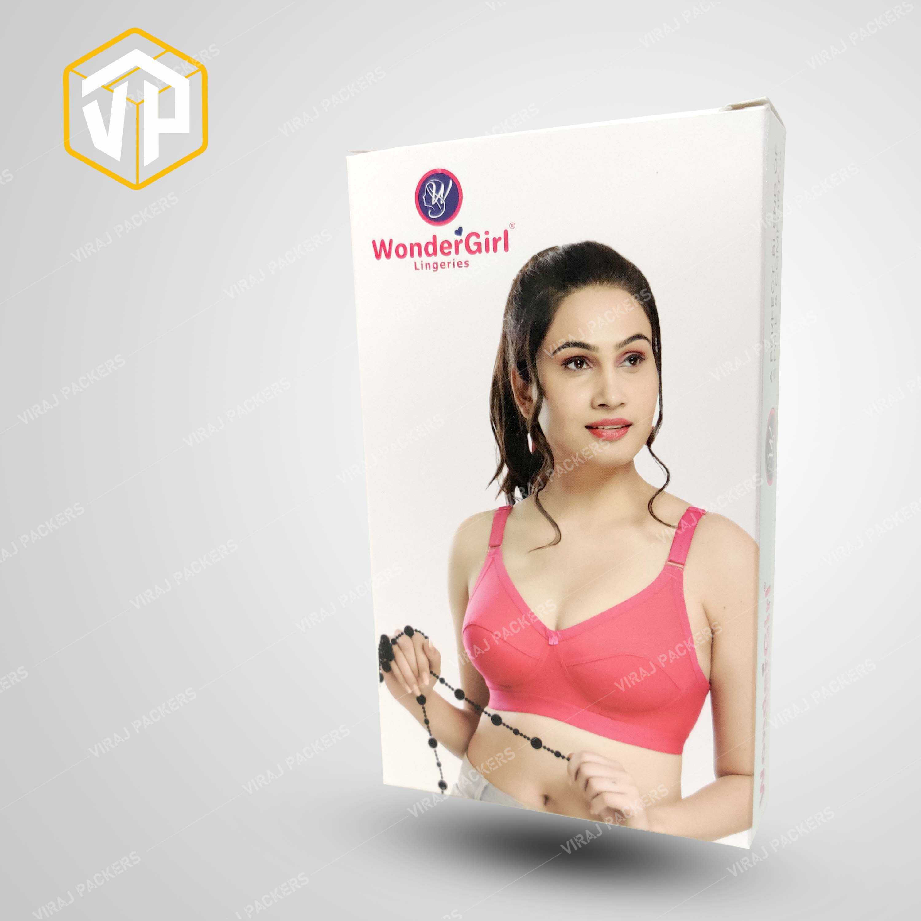 Bra Packaging Box - Sturdy Cardboard, Rectangular Shape, Customizable Design With Foil Stamping, Protective And Eco-friendly Features