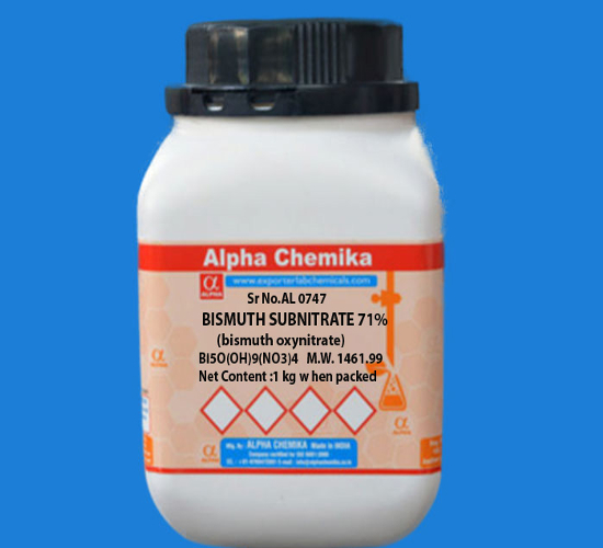 Bismuth Oxynitrate - 71% Purity, Cas No. 1304-85-4 | University Lab Chemicals