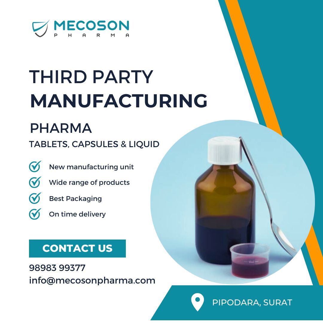 Pharmaceutical Third Party Manufacturing Services - Comprehensive Solutions For Quality Compliance, Scalable Production And Tailored Formulation