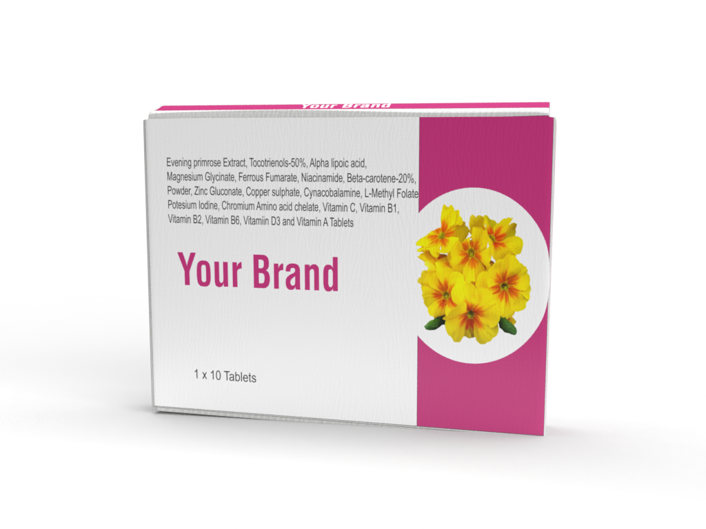 Evening Primrose Extract With Alpha Lipoic Acid With Vitamin D3 And Vitamin A Tablet