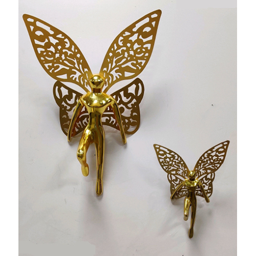 Wall Hanging - Golden Circle Shape | Modern Hand-built Indoor Decorative Art