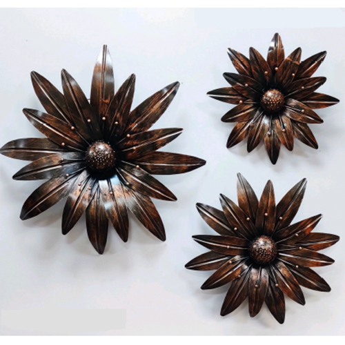 Wall Hanging - Golden Circle Shape | Modern Hand-built Indoor Decorative Art