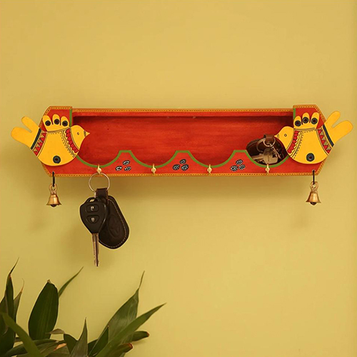 Brown Wooden Key Hanger