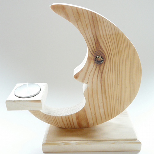 Wooden Tealight Holder - Round Shape, Different Sizes Available - Modern Style, Elegant Brown Hue For Indoor Use