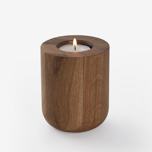 Wooden Tealight Holder - Round Shape, Different Sizes Available - Modern Style, Elegant Brown Hue For Indoor Use