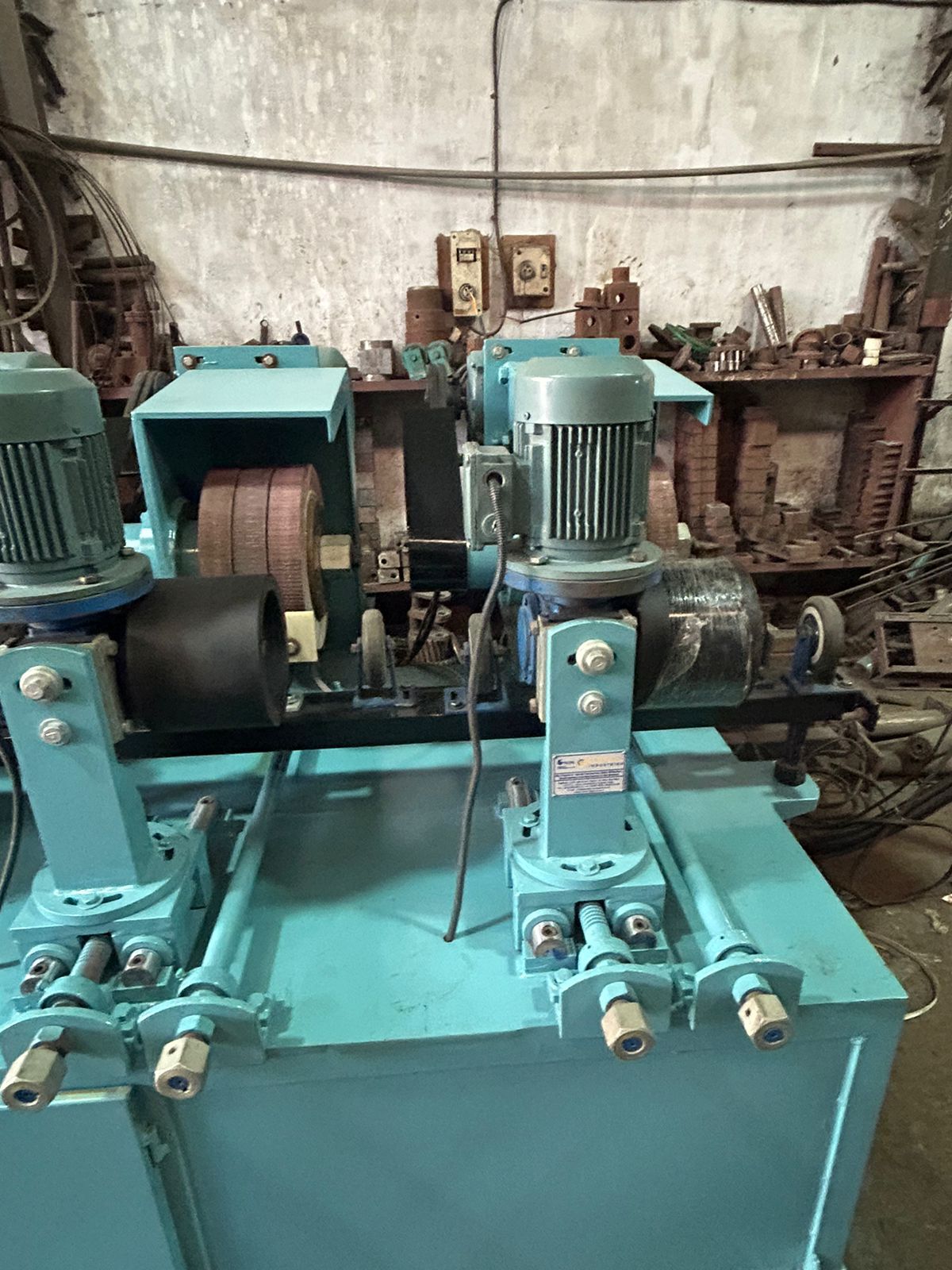 Square Metal Pipe Polishing Machine - Different Sizes Available | Automatic Grade, Blue Color, Warranty Included