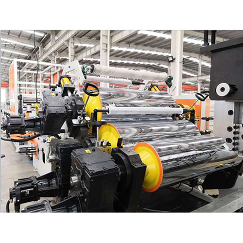 Pet Sheet Extrusion Line - Stainless Steel, Semi-automatic, White & Orange | Frequency Speed Control, Direct Drive, 1-year Warranty