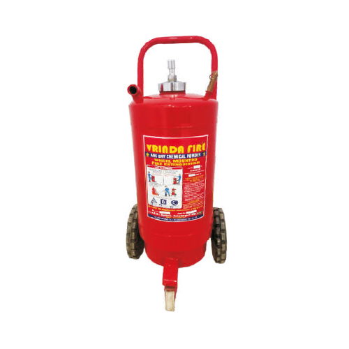 ABC Dry Chemical Powder Portable Fire Extinguisher - Mild Steel, Red Color | Ideal for Homes, Offices, and Industrial Use, Warranty Included
