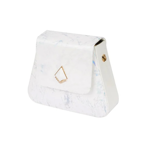 White Women Leather Hand Bag