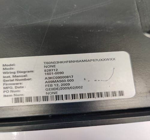 Ge Multilin T60n03hkhf8nh6am6ap67uxxwxx Transformer Protaction System