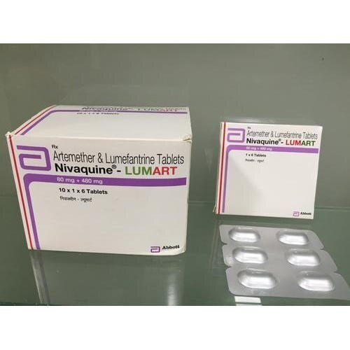 Nivaquine-Lumart 80mg/480mg Tablet - Dosage 80mg/480mg, Amodiaquine & Lumefantrine Active Ingredients, Easy to Use & Effective Malaria Treatment