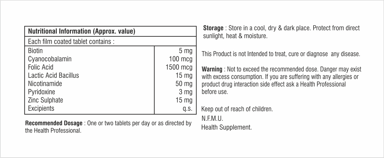 Vitamin B-complex With Multivitamin Tablet