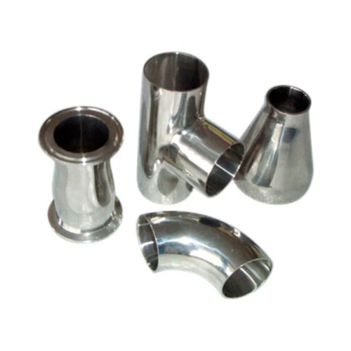 SS Pipe Fittings - Stainless Steel, Round Shape, Silver Color | Corrosion-Resistant, Durable, Ideal for Industrial Applications