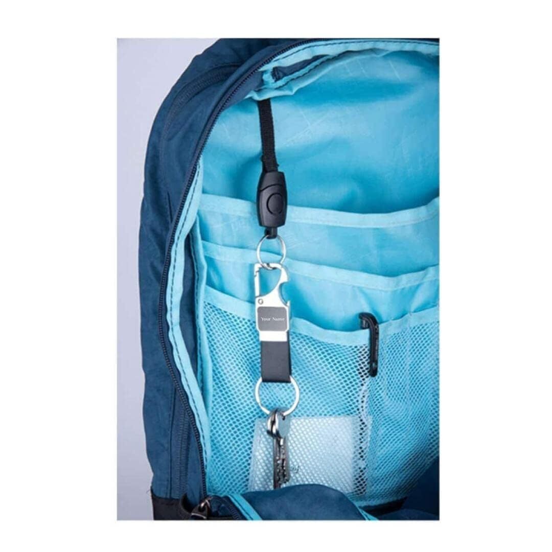 Metal Leather Cork And Leatherette Keychain - Leather & Metal Material, Silver Keyring, Color Options: Black, Blue, White, Tan, Cork | Custom Logo & Name Personalization, Ideal Gifting Solution For Corporate Events