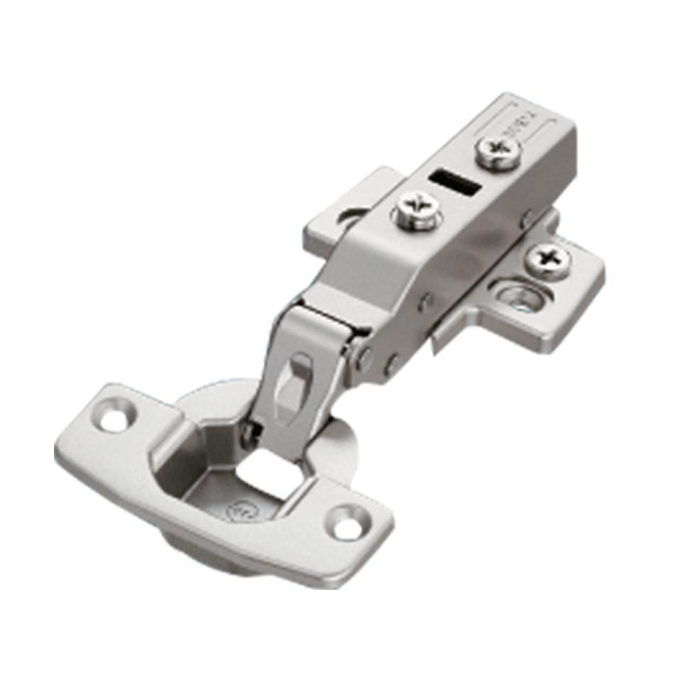 Premium Soft-closing Hinge - Nickel Plated, 8x4x3 Inch | 3-dimensional Adjustment, Integrated Damper, 105 Degree Opening Angle, Self-closing Spring