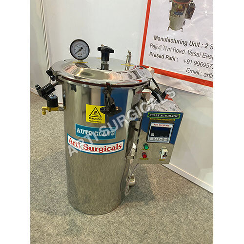 Vertical Laboratory Autoclave 24X30 222 Liters - Chamber Size: 24 X 30 Inches (222 Liters)