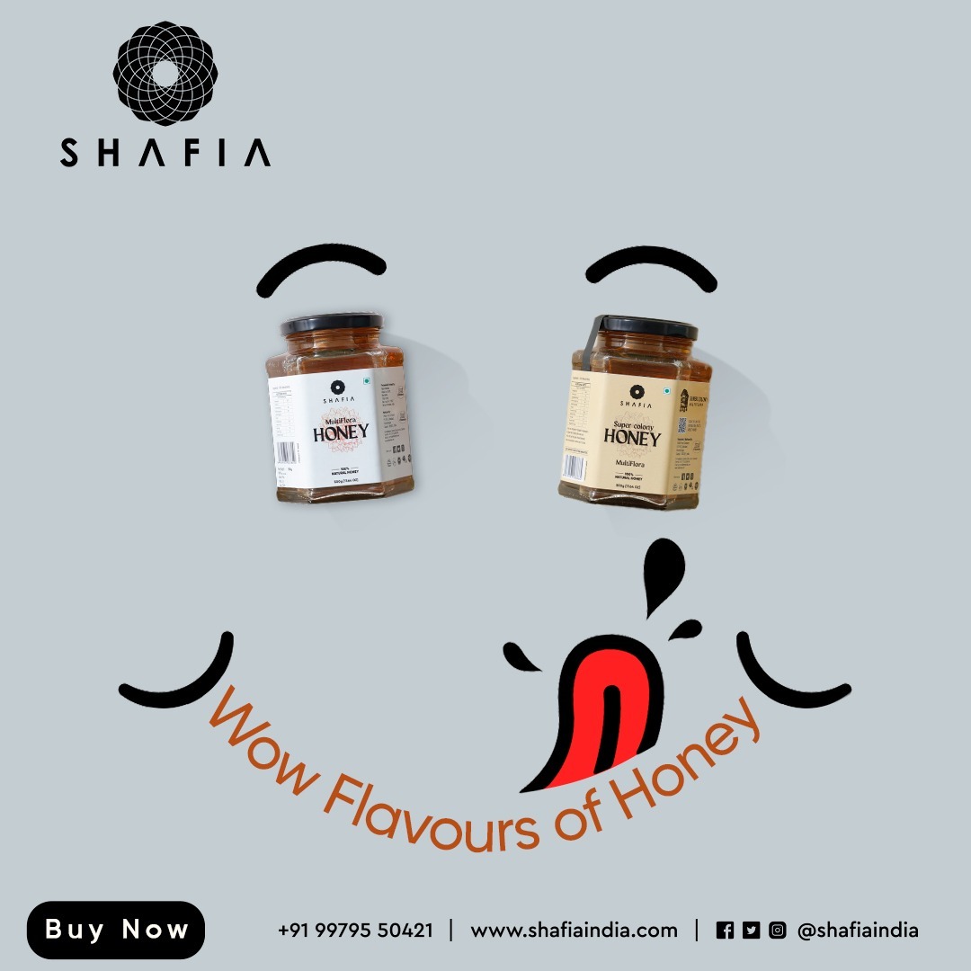 Multi Flora Honey - 225gm | Pure Organic Honey With 3.85% Diastase, 19.80% Moisture, 25.38 Hmf, 78.61% Reducing Sugar, Immune Boosting Benefits, Skin & Hair Enhancer