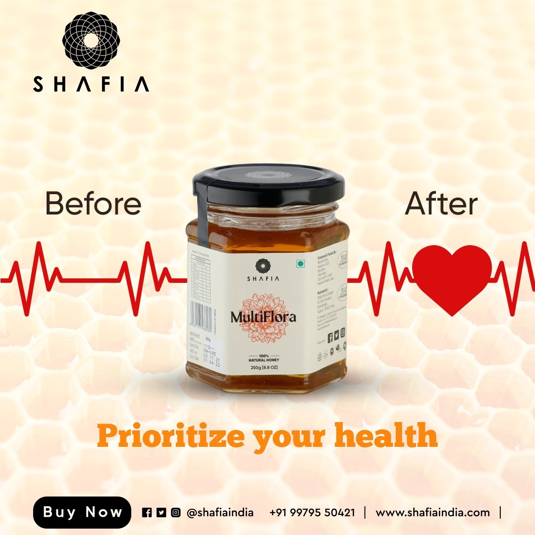 Multi Flora Honey - 225gm | Pure Organic Honey With 3.85% Diastase, 19.80% Moisture, 25.38 Hmf, 78.61% Reducing Sugar, Immune Boosting Benefits, Skin & Hair Enhancer