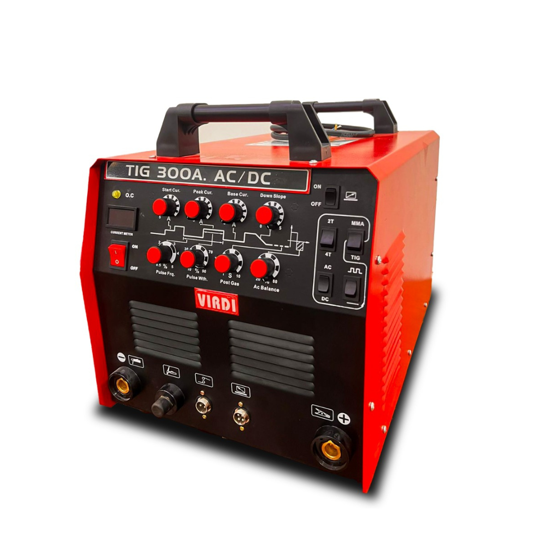 Acdc Tig Welding Machine - 315 Amps Three Phase Air Cooled | Input Voltage 380-470 Volts Orange Color 1 Year Warranty