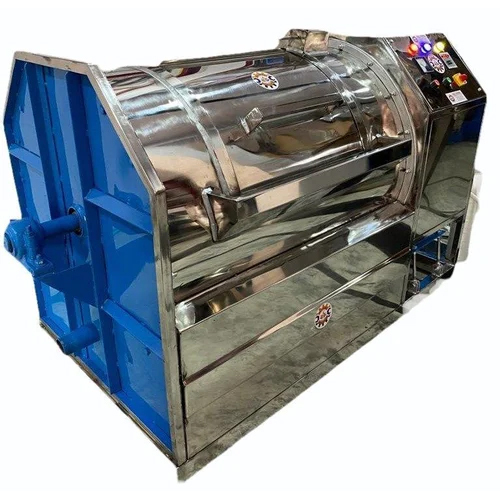Industrial Laundry Washing Machine - Stainless Steel, Semi-Automatic, Silver Color | Electric Power Source, Includes Warranty