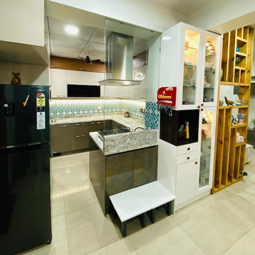 Modular Fancy Kitchen - Color: As Per Availability