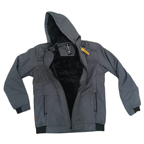 Grey Mens Full Sleeve Jacket
