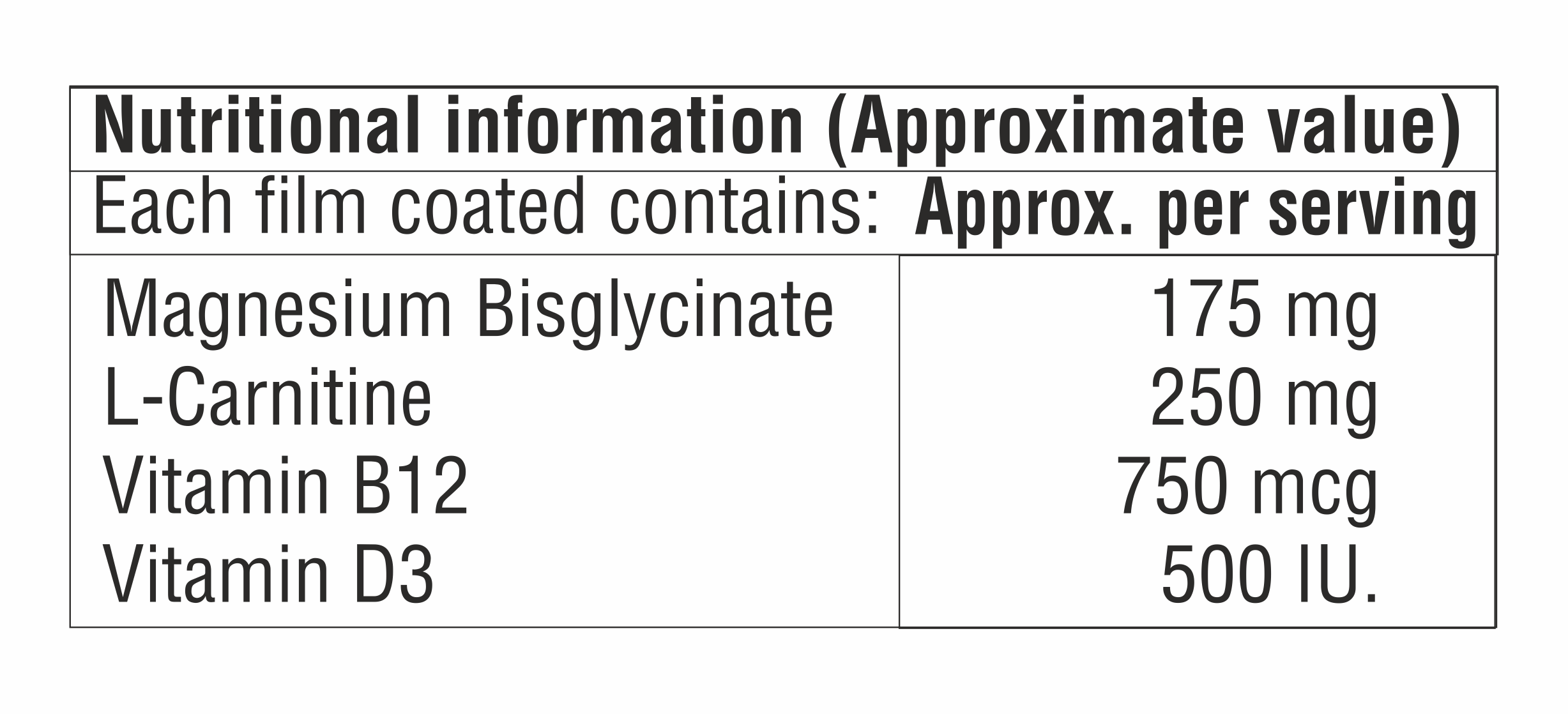 Magnesium And Vitamin D3 Tablet