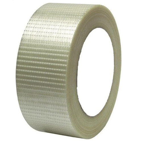 Crossweave Adhesive Tape - Durable Tear-Resistant Design, Single-Sided Pressure Sensitive Adhesive, Available in Various Lengths and Thicknesses