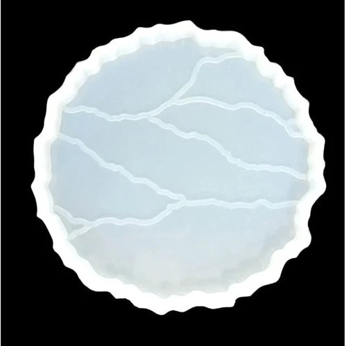Crack Coaster Mold - Transparent Resin Art Mold, Various Sizes Available | Coaster Shaping Mode
