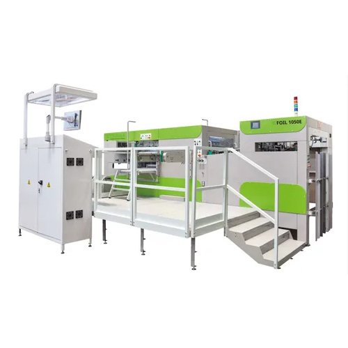 Automatic Foil Stamping With Die Cutting Machine - 5380x3935x2445mm | Low Energy Consumption, Electric Drive, Manual Control, Industrial Grade