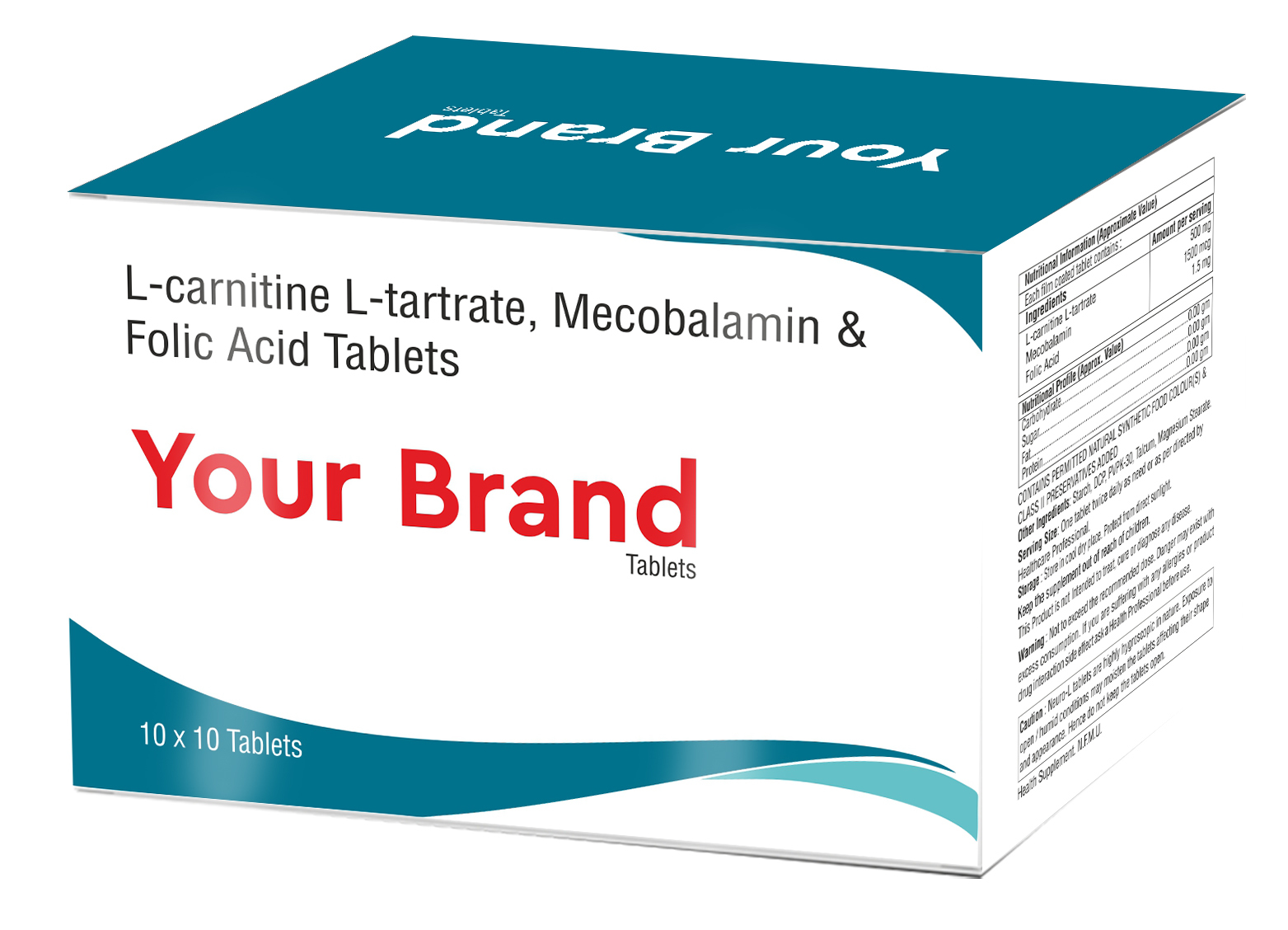 L-carnitine L-tartrate With Mecobalamin And Folic Acid Tablet