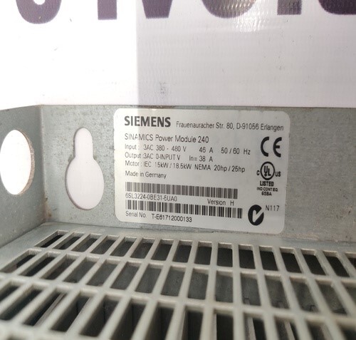 Siemens 6sl3224-0be31-5ua0 Sinamics Power Module - Industrial Grade Power Module , High Efficiency Power Management Solution For Automation Applications
