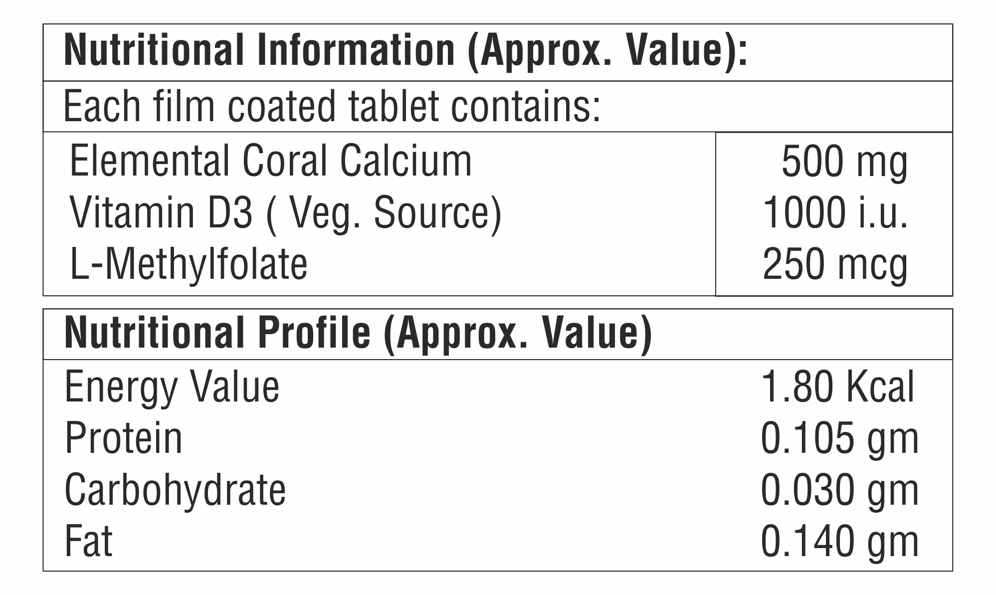 Coral Calcium With Vitamin D3 Veg Source Tablet