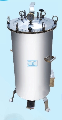 Laboratory Autoclave - Stainless Steel, 25 Liters Capacity | High-Pressure Steam Sterilization, Digital Control System, Safety Lock Mechanism