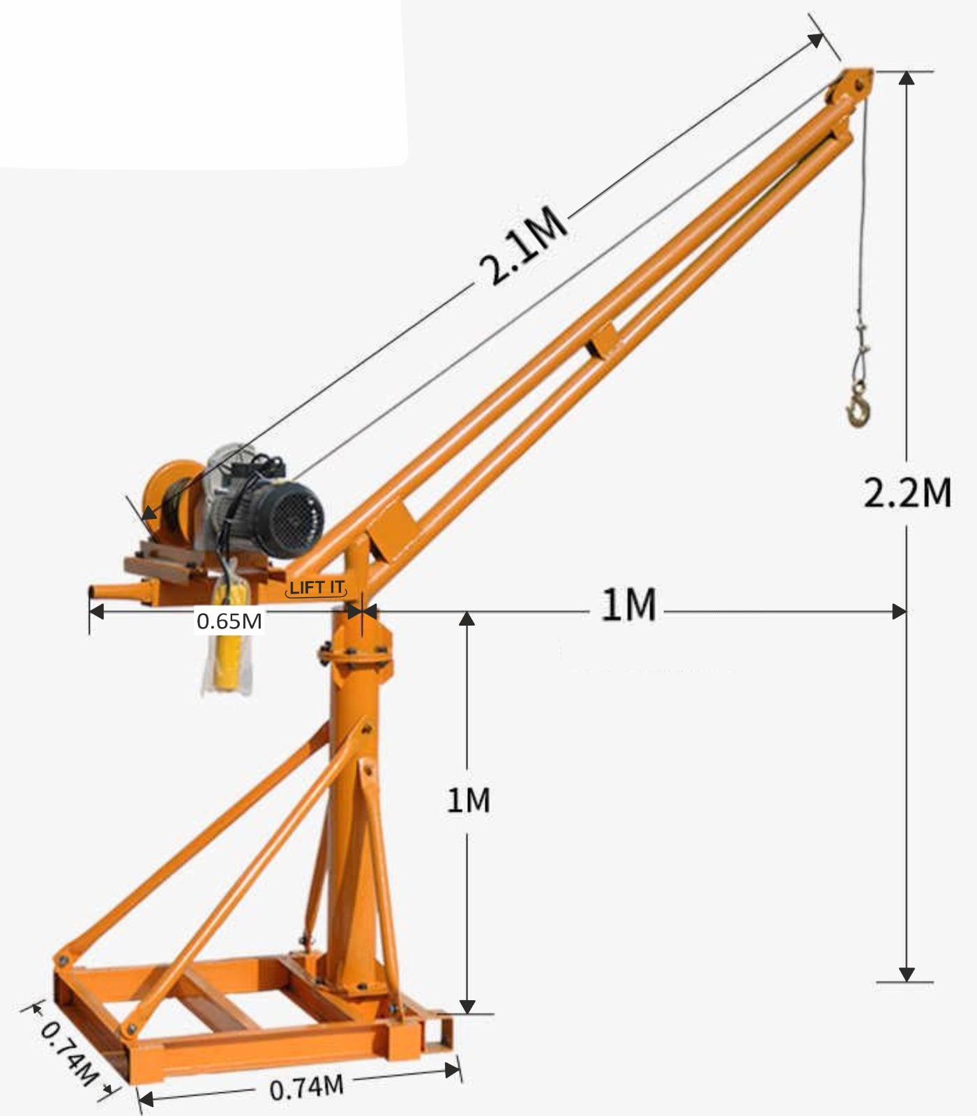 Liftit Mini Construction Crane - Color: Yellow